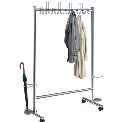 Arte 117cm Adjustable Rolling Clothing Rack