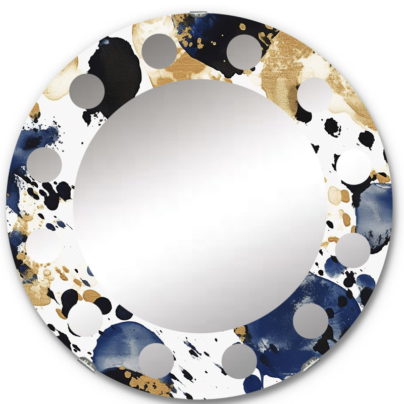 Miroir mural rond Gerst, 24 po x 24 po