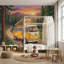 Papier peint mural paysage forestier coucher de soleil montagnes camping-777846240-777846249