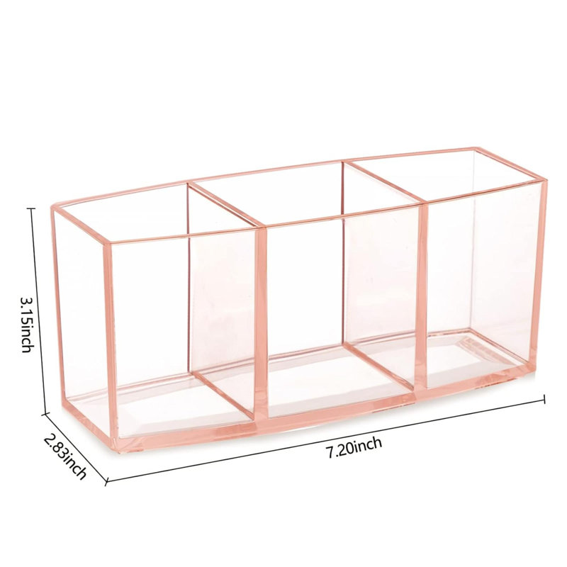 Organisateur de maquillage en plastique Khurum, Bronze