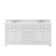 Derby 72" Carrara White Marble Countertop Bath Vanity with Faucets