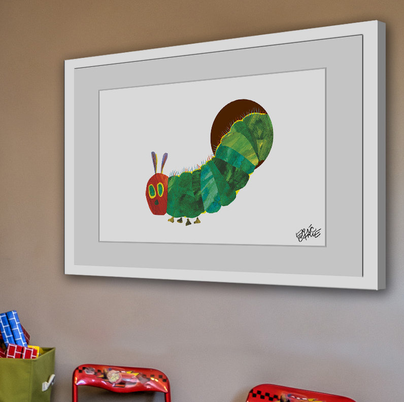 Caterpillar Hiding - Painting, 41cm H x 61cm W