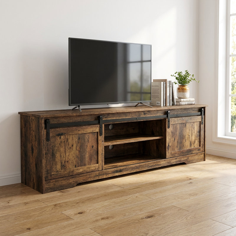 Meuble télé 78,7 po Granero, Bois ancien
