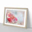 Blossoming Pink Camellia Flower in Abstract - Picture Frame Painting Print-55687188-55687189