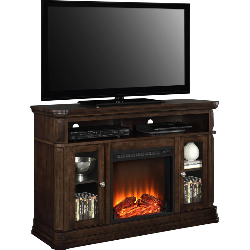 Carlisle TV Stand for TVs up to 50" with Fireplace Included
