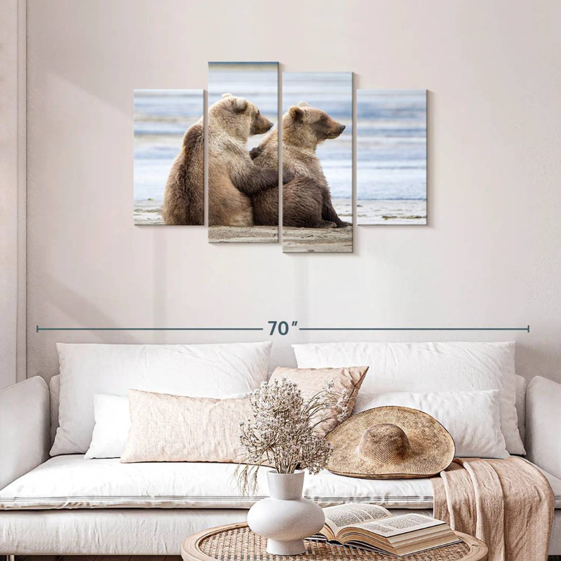 Brampt Bear Cub Siblings, 27" H x 43" W