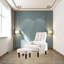 Fauteuil de détente de salon en blanc crème, fauteuil inclinable, blanc doux et relaxant pour la chambre, coussin, dossier à pression, plusieurs angles confortables