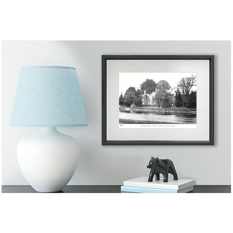 Runnymede, Magna Carta Island C1880 by Francis Frith - Single Picture Frame Print, 45cm H x 60cm W x 2.3cm D