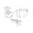 Donahue 6 - Person Four Leg Dining Set-528601975-446909172