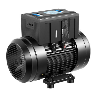 Convertisseur rotatif monophasé à triphasé, convertisseur de phase rotatif d'entrée / sortie 10HP 28A 208-240V - extensible à une puissance plus élevée pour les équipements lourds