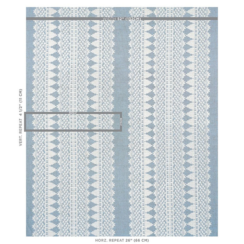 Tissu de broderie Wentworth, Chambray