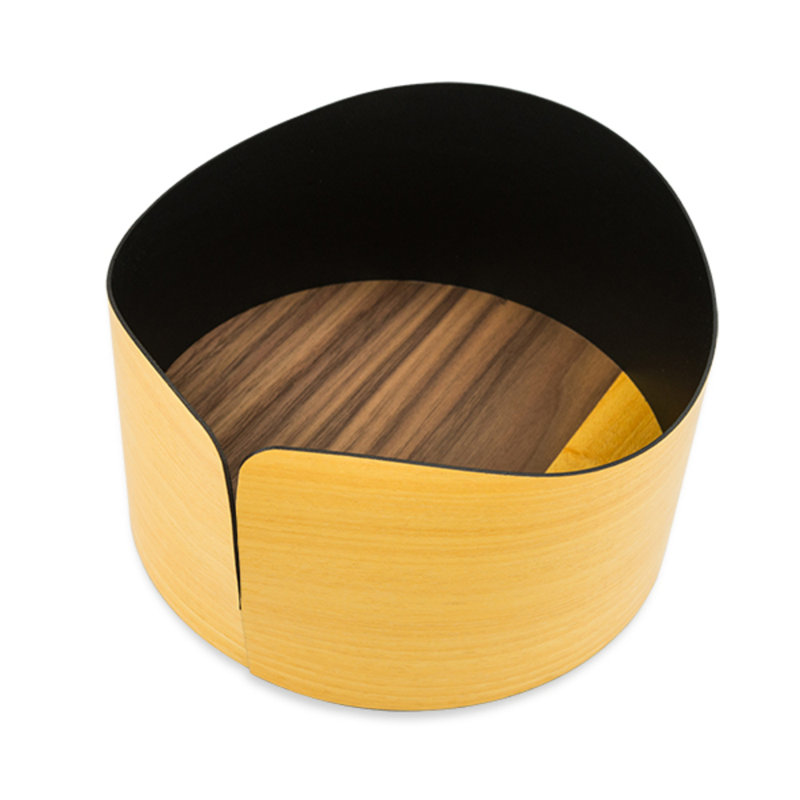 LIGNIS® Nelumbo Wood Fruit Bowl, Yellow/Brown