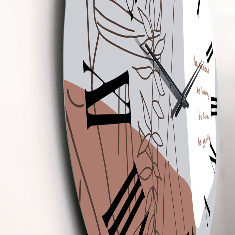Horloge murale Be Be Be Be, Surdimensionné