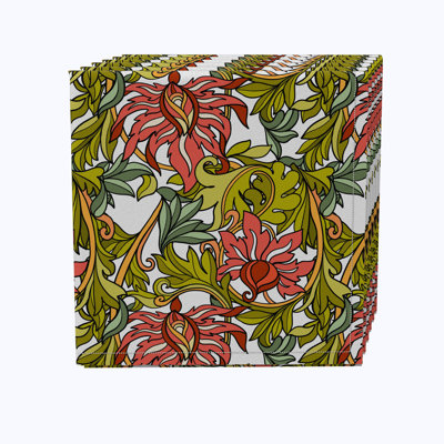 100% Cotton Floral Square Napkin