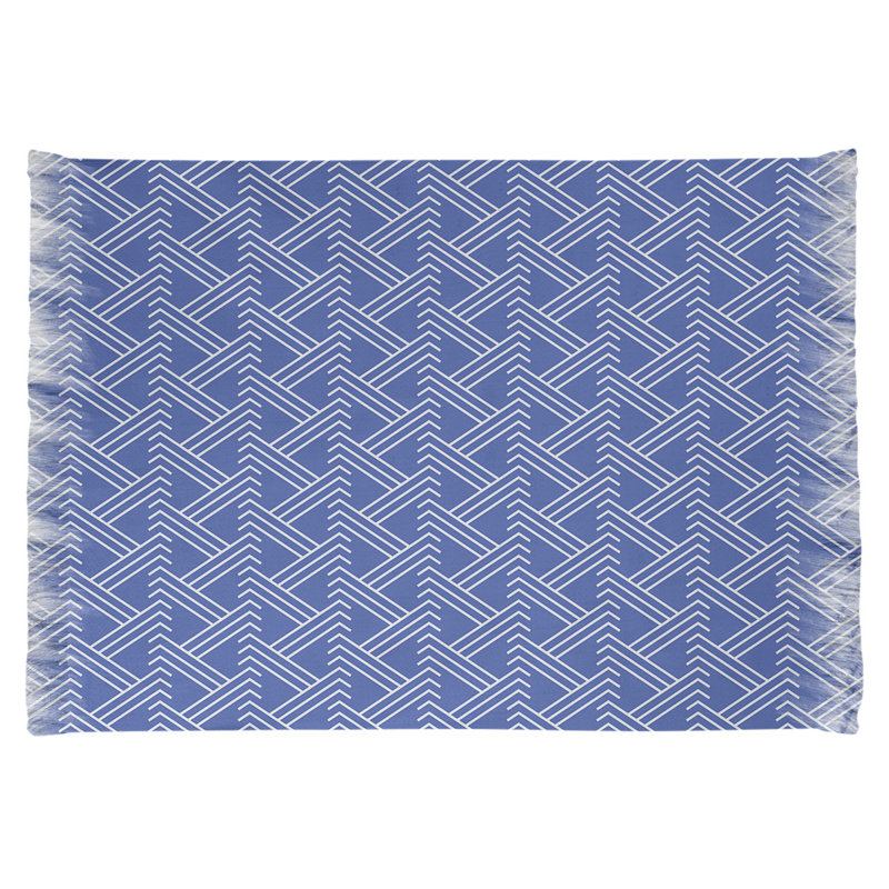 Tapis bleu zig classic zag area, Non