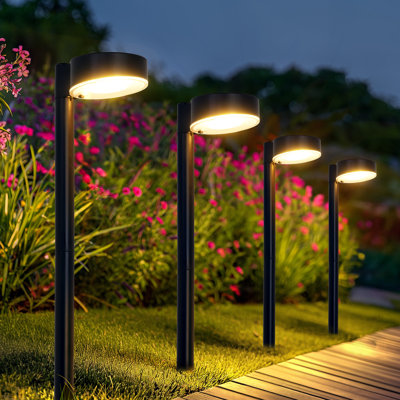 Black Solar Powered Integrated LED Accent Pack