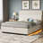 Bed Frame with Headboard, Platform Bed with Thickened Metal Frame, Lift Up Storage Bed with Motion Sensor Light, No Box Spring Needed-2012547303