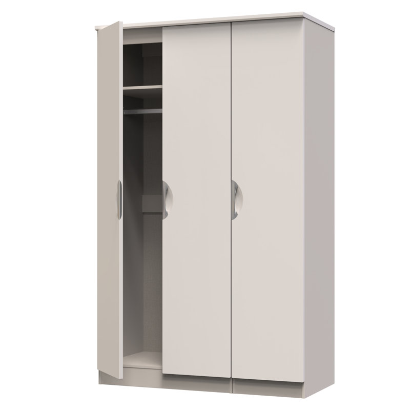 Bhodhini Manufactured Wood Wardrobe, Gloss/Kashmir