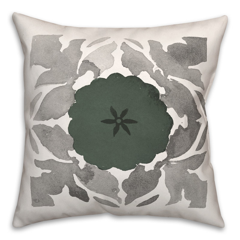  Medallion Square Pillow Cover & Insert
