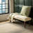 Handmade Boucle Transitional Cream Upholstered Bench