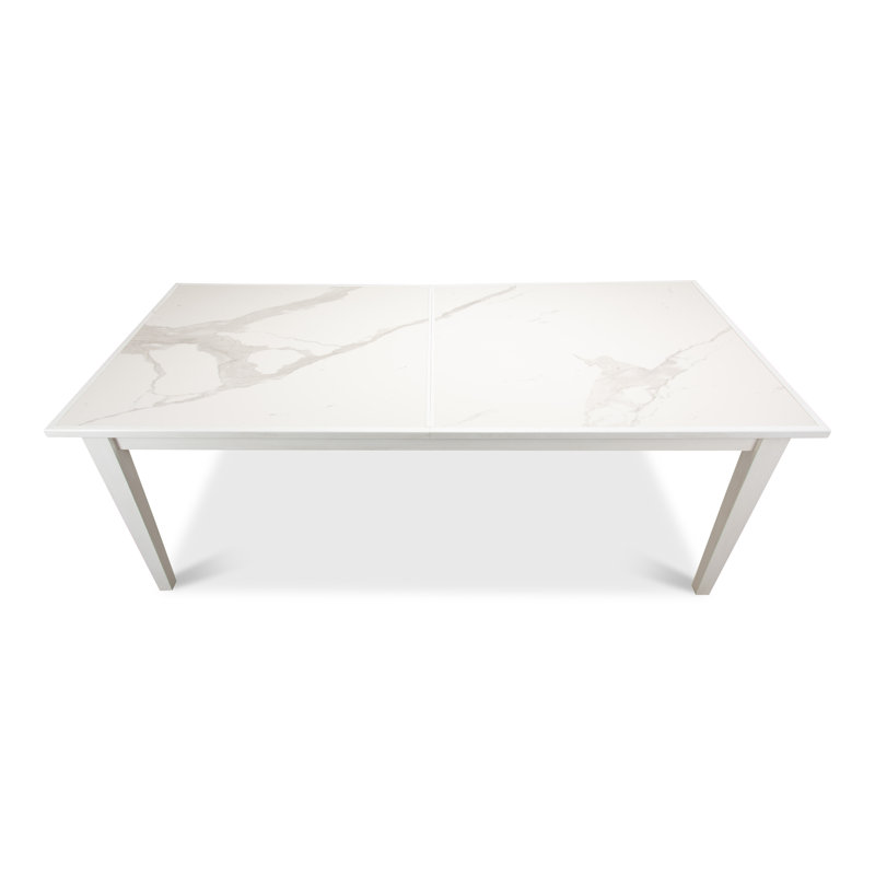 Butterfly Leaf Dining Table, Porcelain White, Cortina White