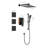 Shower System With Shower Head, Hand Shower, Slide Bar, Bodysprays, Shower Arm, Hose, Valve Trim, And Lever Handles-114230466