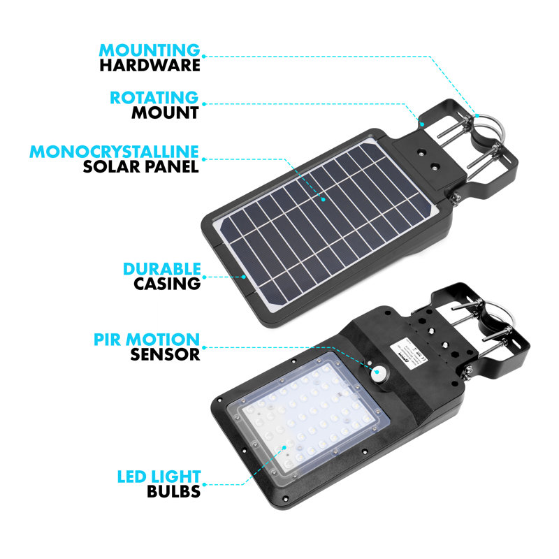 Projecteur à del solaire alimenté