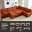 Canapé-lit modulaire avec repose-pieds Chenille-1046906518-1046906513