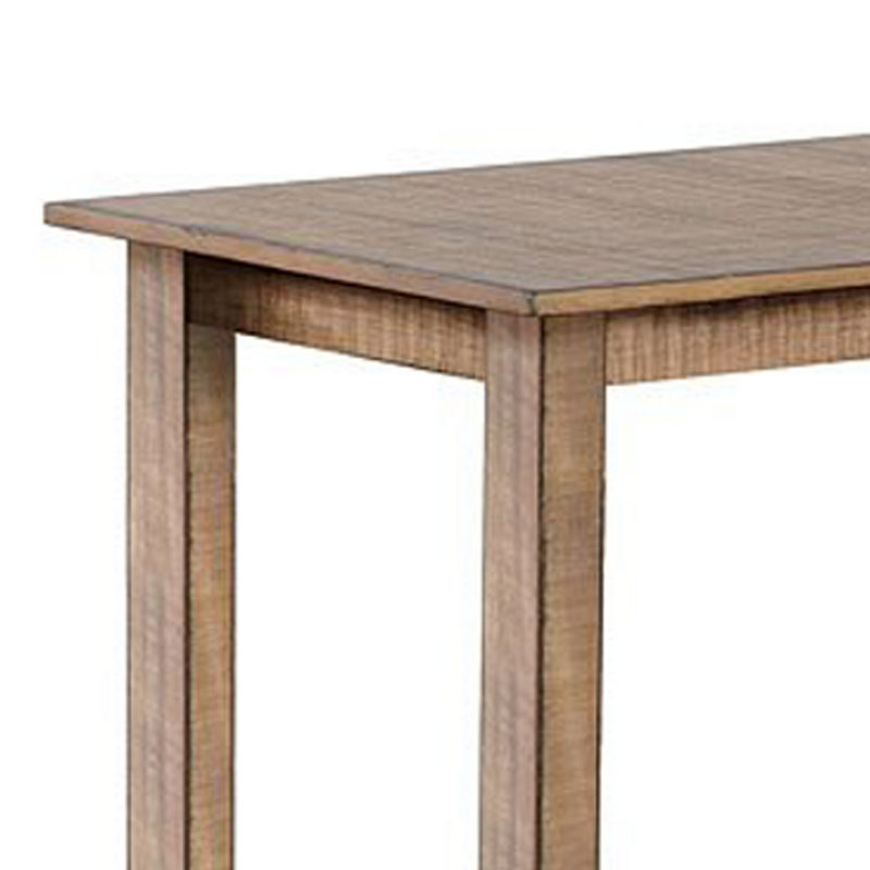 Rena Bar Height Dining Table | 48" Rectangular Top | Mahogany Wood, 36"H x 48"L x 24"W, Brown