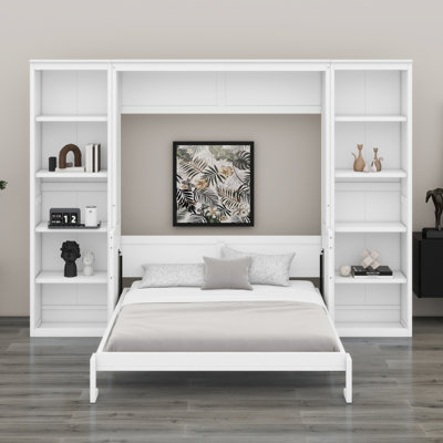Murphy Bed With Desk And Bookshelf,