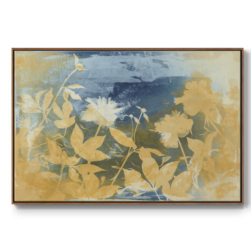 Célébrer - reproduction de cadre flottant sur toile, H 27 po x l 41 po x P 2 po, Noyer