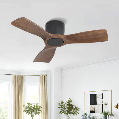 Ventilateur de plafond encastré 48 pouces à 3 pales et moteur à courant continu avec télécommande