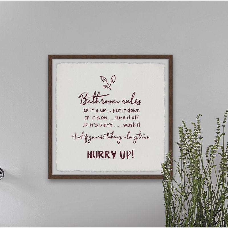 Long Time Rules 1 Piece Single Picture Frame Wall Art, 61cm H x 61cm W x 3.81cm D