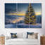 Arbre de Noël bleu vert - ensemble de décoration murale de Noël-808472867-808473035