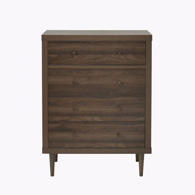 Commode à 5 tiroirs Gigliola, Noyer, H 41,5 po x l 31 po x P 16 po 
