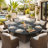 Juliana Round Concrete Propane Smokeless Fire Pit Table