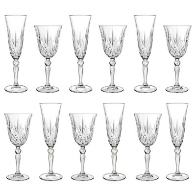 Melodia Flute and Wine Glass Set
