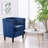 Barrel-Shaped Upholstered Velvet Chair-202871944