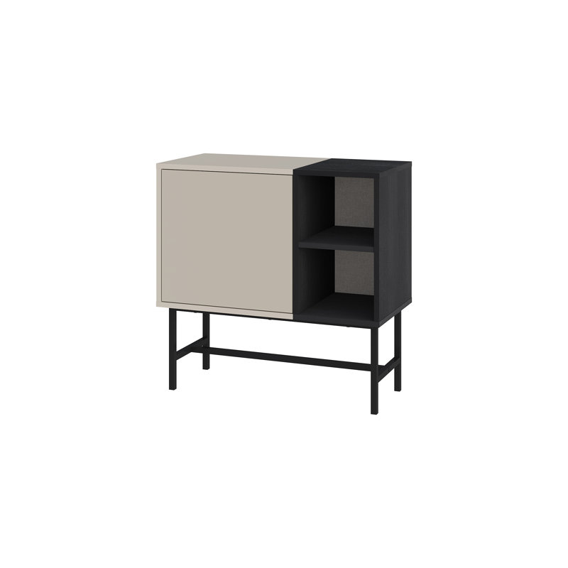 Storage Cabinet, Sandstone/Black
