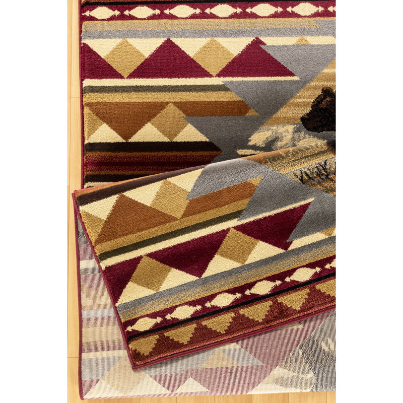 Tapis rouge en polypropylène 2 pi 7 po X 3 po, doux et pour toute pièce 2,58 pi 7,25 pi, style moderne