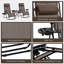 Ensemble de chaises pliantes inclinables