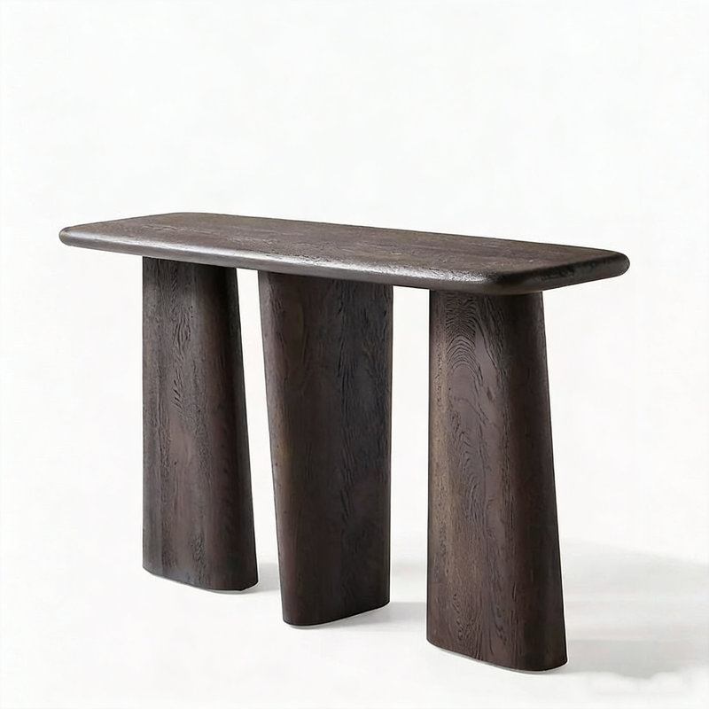 Console Retro Minimalist Art, H 33,46 po x l 55,12 po x P 13,78 po, Noir