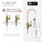 Single Handle Brushed Gold Gooseneck Swivel Spout Single-Hole Cold Water Tap Faucet-52292443
