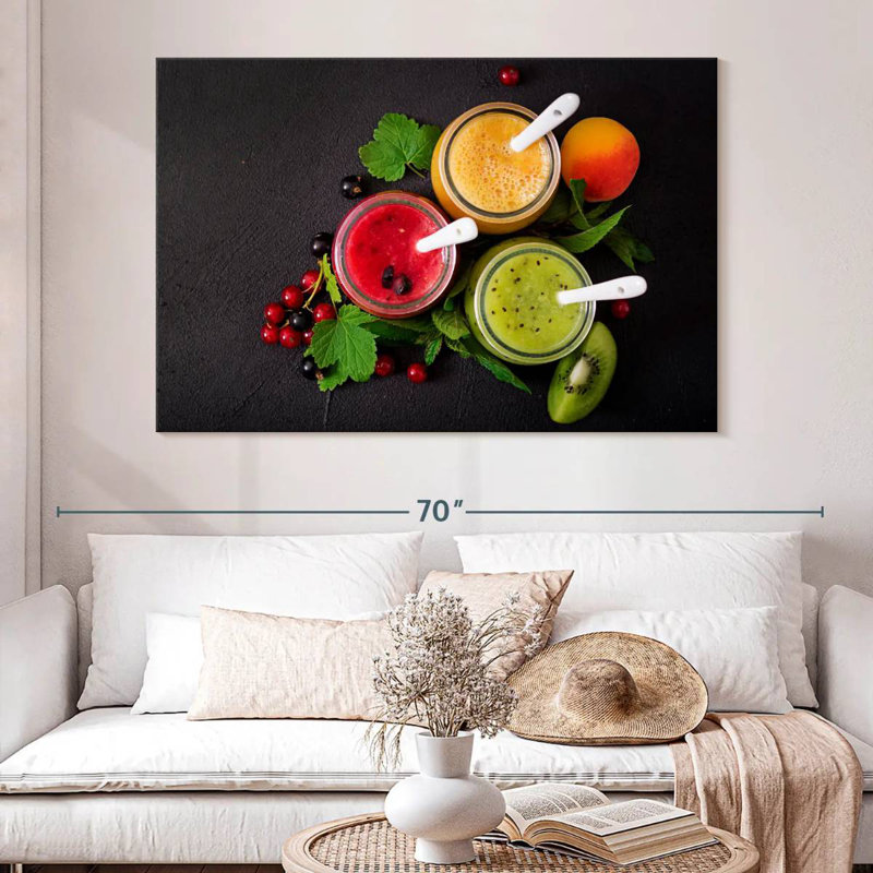 Yarlin Assorted Fruit Smoothies, 34" H x 51" W