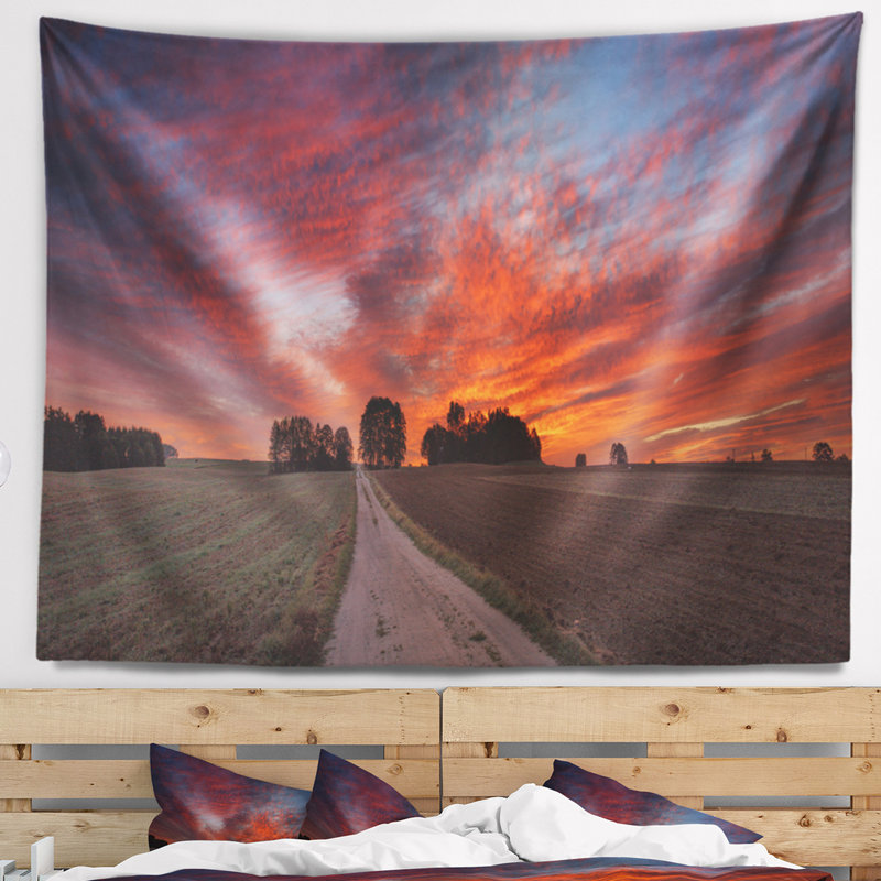 Tapisserie de jardin pour le ciel automne, H 32 po x l 39 po