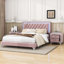 Ensemble de chambre à coucher 3 pièces Aljosha, lit plateforme tapissier grand et 2 tables de chevet avec 2 tiroirs-1590548739