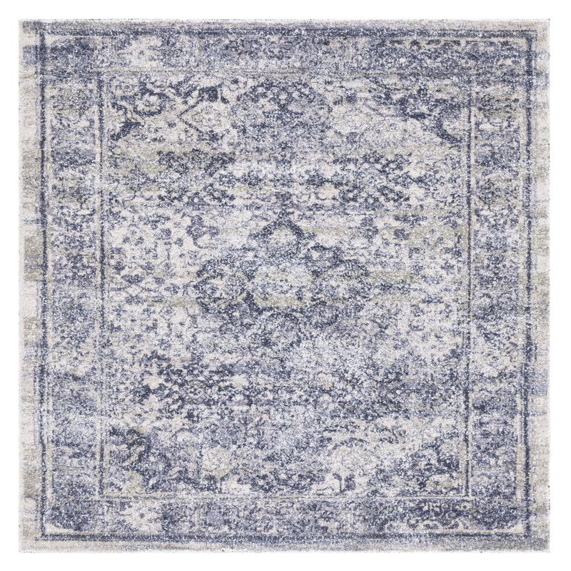Brettney Hand Tufted Performance Oriental Rug, Square 6'