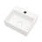 White Ceramic Wall Mount Bathroom Sink, 13.6L X 11.6W 4.8H, Single Faucet Hole, Smooth Polished Surface, Acid , Modern Design, Installation Guide 13.6X11.6 Inch Rectangle Stain Low Water Absorption,