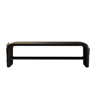Scandinavian Style Solid Wooden Upholstered Shoe Storage Bench