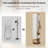 360° rotating design Full-length mirror with hanger-554823539